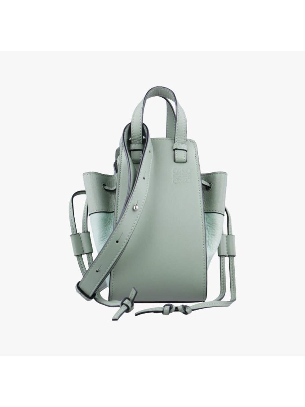 Loewe Hammock Green Leather Shoulder Bag
